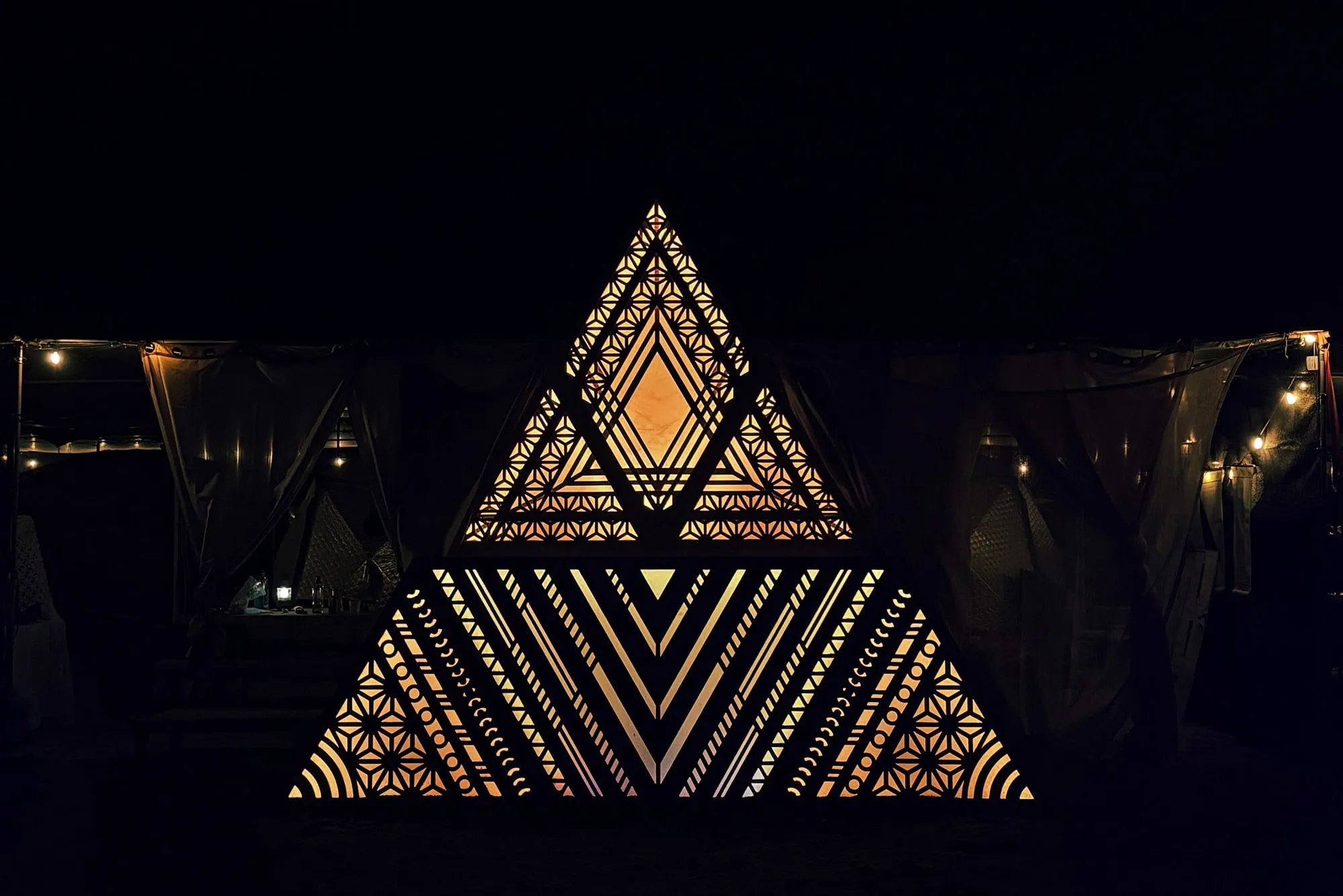 Pyramid installation
