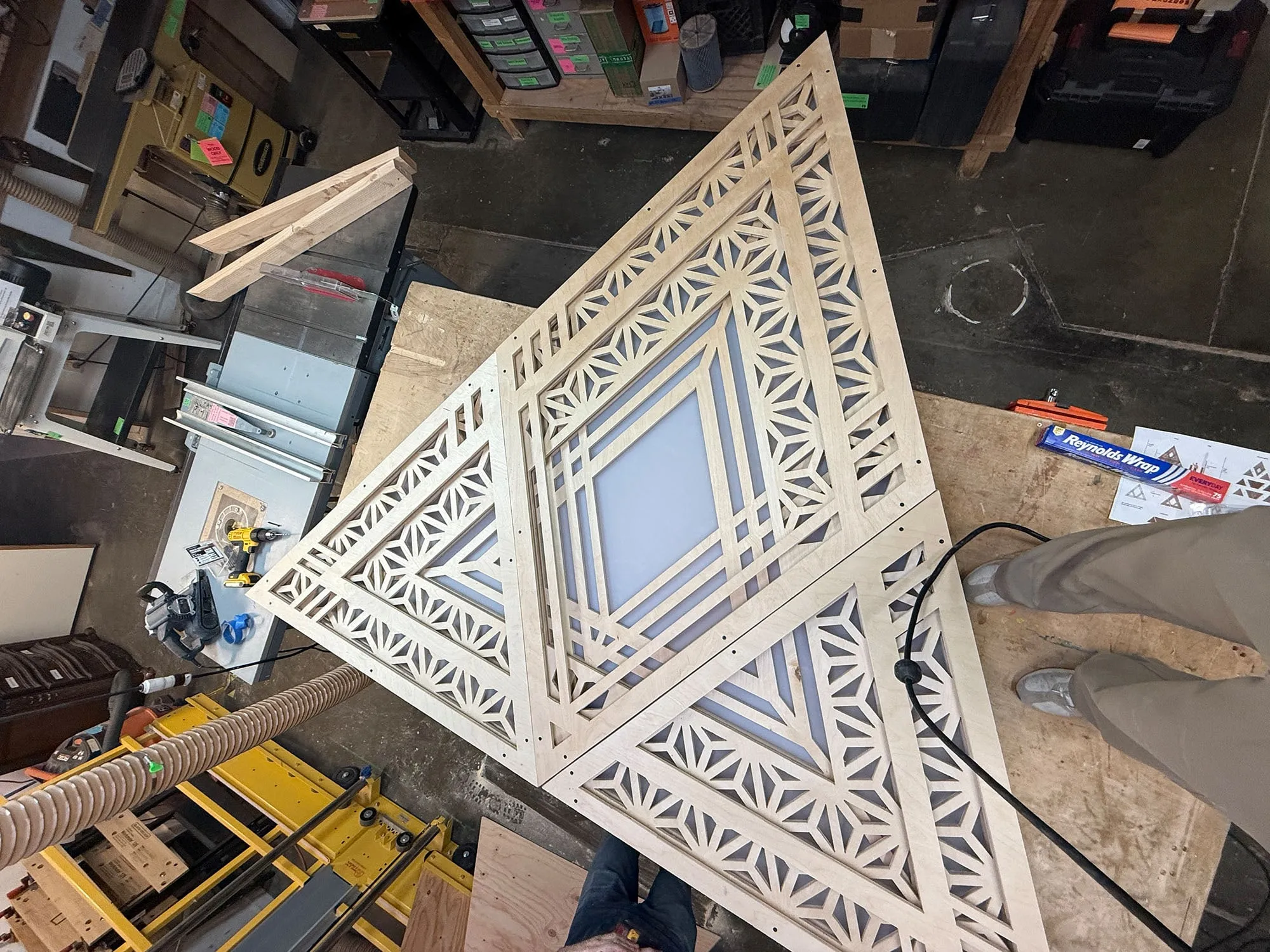 Pyramid installation